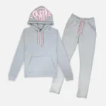 SYNAWORLD 'SYNA LOGO' TRACKSUIT GREY PINK (5)